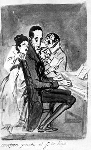 Cantano per il compositore da Francisco de Goya